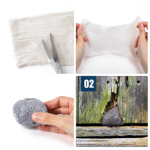 Moyios Stainless Steel Mesh Roll 5"×32ft Silver Rodent Deterrent-5