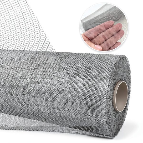 Homlark Stainless Steel Mesh Screen 50x120 Inches Plain Weave 30 Mesh-7