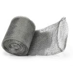 Moyios Stainless Steel Mesh Roll 5"×32ft Silver Rodent Deterrent-0