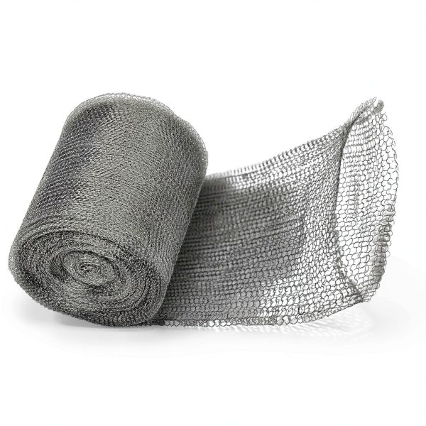 Moyios Stainless Steel Mesh Roll 5"×32ft Silver Rodent Deterrent-0