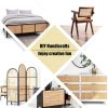 Laphivieh Plastic Rattan Cane Webbing 24x80 Duty Outdoor Indoor Craft-4