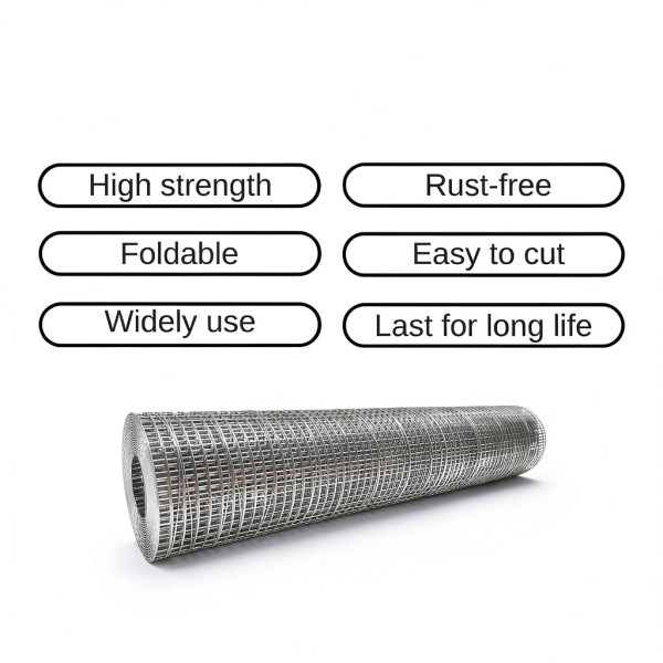 Stainless Steel Mesh Roll 23.5in x 10ft Anbadum 1/4in Openings-4