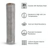 304 Stainless Steel Woven Wire Mesh 1000x400mm by PATIKIL Heavy Duty-2