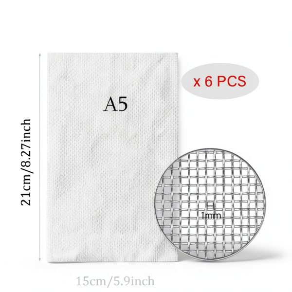 Stainless Steel Mesh 21x15cm 20 Mesh Size 6pcs by MonQiXingTai-1