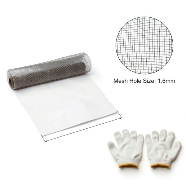 304 Stainless Steel Woven Wire Mesh 1000x400mm by PATIKIL Heavy Duty-1