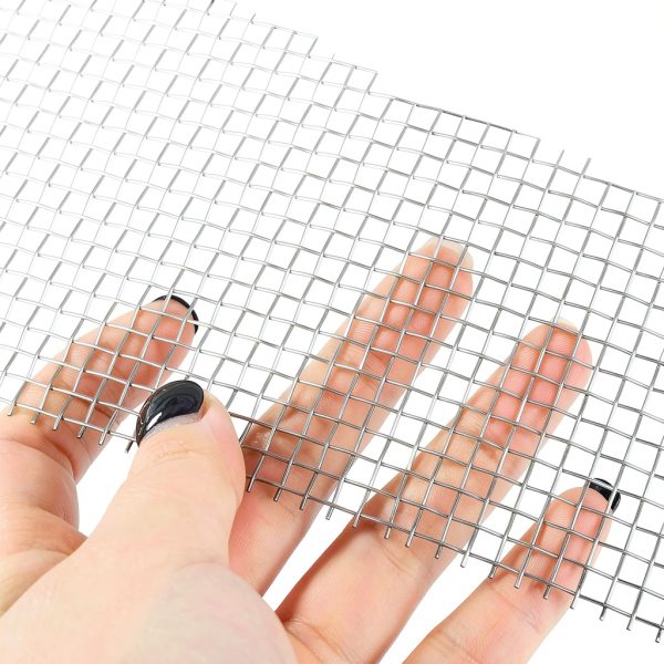 YSYONM Stainless Steel Wire Mesh Screen 300x210mm 6 Mesh 4 Pack-3