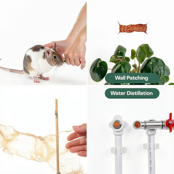 Copper Mesh Rodent Control Kit 5 inch x 70ft RAYTRENDS Premium Wool-3