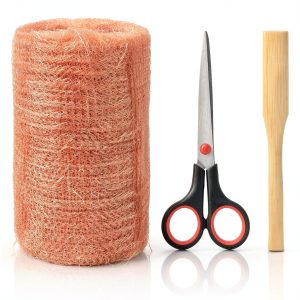 Copper Mesh Rodent Control, 5 in x 35 ft Proof Wire Screen Roll for Mice Rat Rodent, Bat & Snail, DIY Blocker Weep Hole Filler & Wool Mouse Trap-0