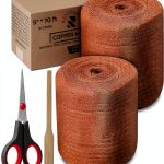 Copper Mesh Rodent Control Kit 5 inch x 70ft RAYTRENDS Premium Wool-0