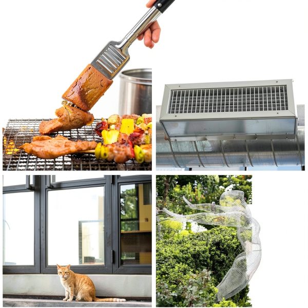 6 Pack 12×8 Wire Mesh Screen Reastar 20 Mesh 304 Steel Rust‑Resistant-6